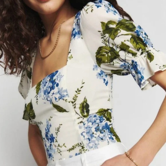 ✨SALE✨ Reformation Constance Top - Lucca - Picture 2 of 7